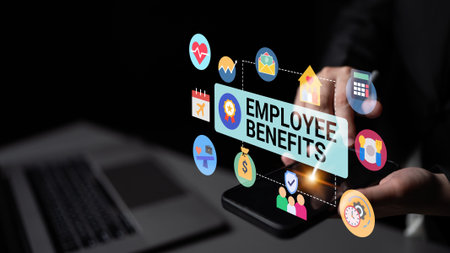 Employee benefits system supports reward structure, career development, and workforce satisfaction Parseの写真素材