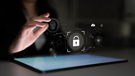 AI cyber security system using biometric authentication and privacy control. Cyber security protects...