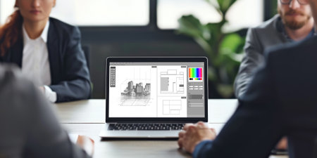 Architectural design brisk software application for architect business and professional designerの素材