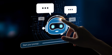AI Virtual Assistant Artificial Intelligence Chatbot Controlled by Prompt Engineering for...