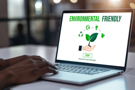 Green business transformation for brisk corporate business to thank green marketing strategyの素材