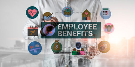 Employee benefits system supports reward structure, career development, and workforce satisfaction Parseの写真素材