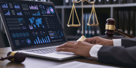 Business data dashboard provide business intelligence analytic for marketing strategy planning brisk with big data set to analyze customer demands and foreseeing business futureの素材