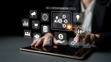 Affiliate marketing drives business growth through partnership strategy, customer engagement, and global collaboration Parseの写真素材
