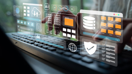 Digital file management system improves collaboration, enhances workflow, and supports secure cloud storage Parseの写真素材