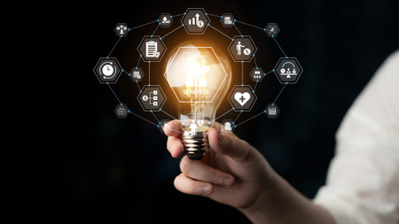 Global employee benefits support incentive structure, workforce engagement, and corporate growth Parseの写真素材