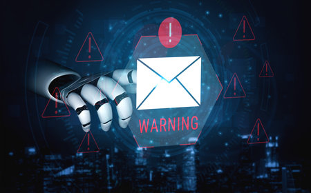 AI supports secure email systems that detect phishing attacks, block harmful attachments, and strengthen digital communication safety. Parseの写真素材