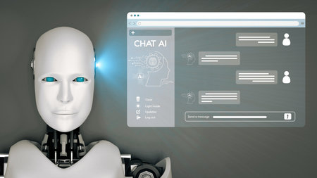 AI Virtual Assistant Artificial Intelligence Chatbot Controlled by Prompt Engineering for...