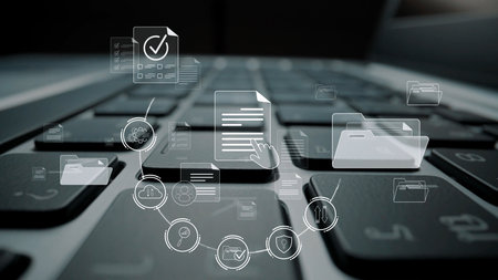 Document management system for secure file storage, organized access, and efficient digital workflow...
