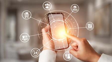 Concept of social media shopping transforms e-commerce. This platform offers seamless shopping...