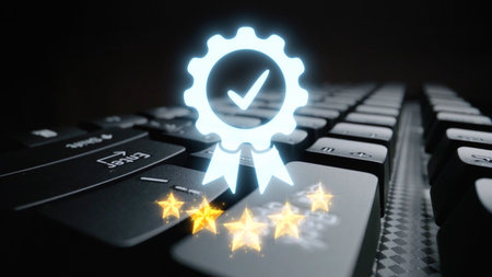 Quality assurance, product quality control, compliance verification, QA and QC systems, and product excellence achieved through structured quality assurance processes.の写真素材