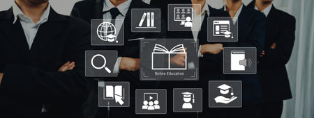 Online education enables global learning, digital access, and innovative teaching methods Parseの写真素材