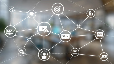 The concept of video marketing increases online engagement. This digital strategy uses compelling video marketing to attract and retain a target audience for business growth. Gistの写真素材