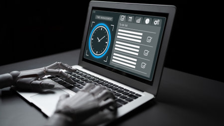 AI assists in designing advanced dashboards for time management and task scheduling, optimizing workflow, monitoring performance, and improving organizational efficiency. Parseの写真素材