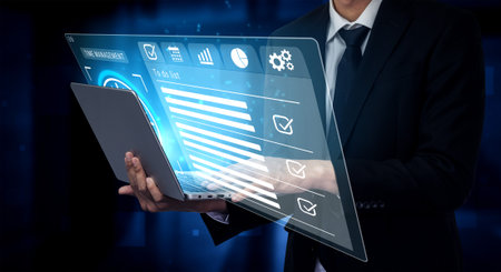 Smart time management dashboard enhances task organization, boosts workflow efficiency, and helps...