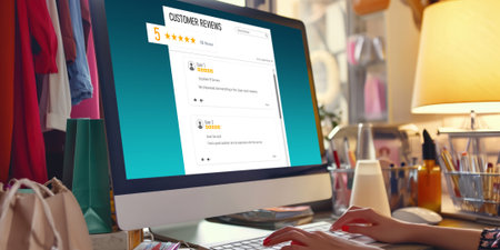 Customer experience and review analysis by brisk computer software for corporate businessの素材