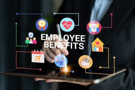 Employee benefits program supports corporate wellness, work-life balance, and employee satisfaction Parseの写真素材