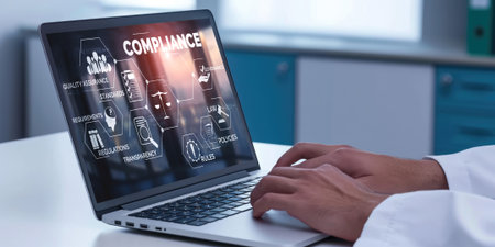 Compliance system for brisk online corporate business to meet quality standardの素材