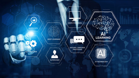 AI learning system involves deep learning, supervised machine learning, and natural language...