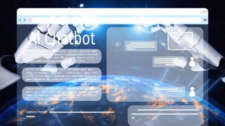 AI Virtual Assistant Artificial Intelligence Chatbot Controlled by Prompt Engineering for...