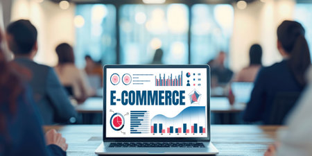 E-commerce data software provide brisk dashboard for sale analysis to the online retail businessの素材