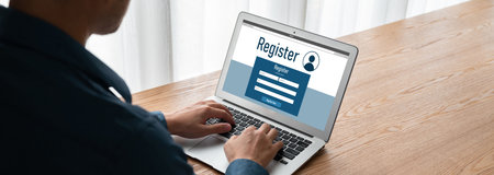 Online registration form for modish form filling on the internet website