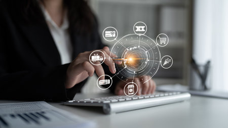 Digital gift card icons show e-commerce, payment, and digital gift card redemption. Digital gift card supports online shopping, secure payment, and customer loyalty programs. Enticeの写真素材