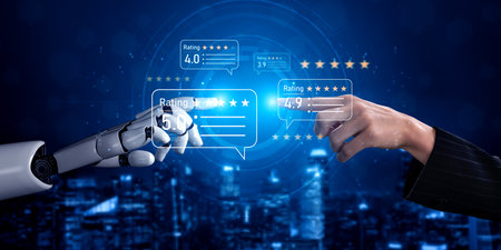 AI enhances customer review and rating system by analyzing review, rating, and customer feedback for...