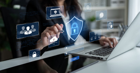 A cybersecurity dashboard for network protection. The system includes secure user login,...