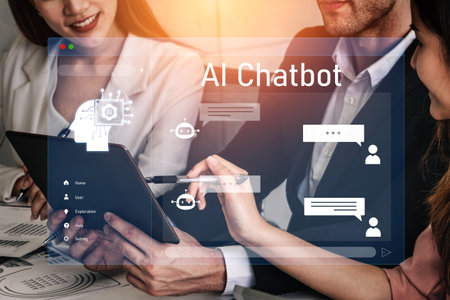 AI chatbot interface facilitates communication, chatbot, and AI interaction for automated user...