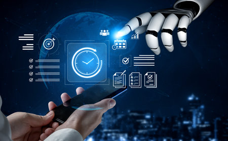 An AI assistant helps with time management by optimizing project schedules. This smart tool sets...