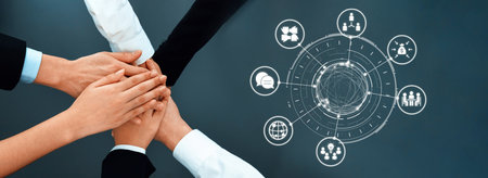 Crowdsourcing allows collaboration, ideas, and resources. Crowdsourcing supports innovation through community-driven contributions.の写真素材