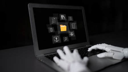 An AI assistant runs a smart document management system, providing intelligent file organization....