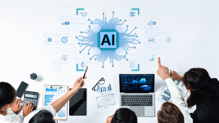 An AI platform for business integration. Central processor powers automated processes like contract...