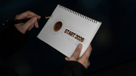 Start concept with futuristic power button symbolizing fresh beginnings, innovation, and digital...
