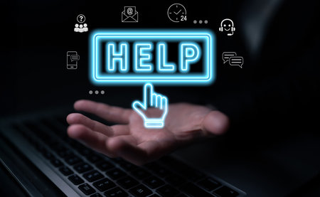 Digital customer support system provides quick assistance, real-time chat, and communication solutions, improving service efficiency, response time, and user satisfaction. Parseの写真素材