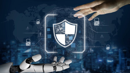 Cyber security protection and cyber security strategies against cyber threats, system hacks, digital...