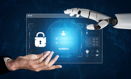 An AI assistant manages a secure login system, providing advanced user authentication. This smart...