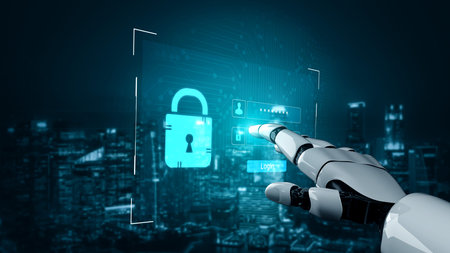 An AI assistant monitors this secure login portal. The system ensures that all user authentication...