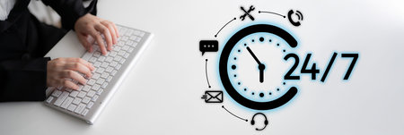 24-hour customer support via help desk, live chat, and online services ensures technical assistance...