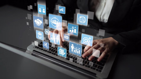 Concept of target group strategy optimizes digital marketing. This approach focuses on specific...