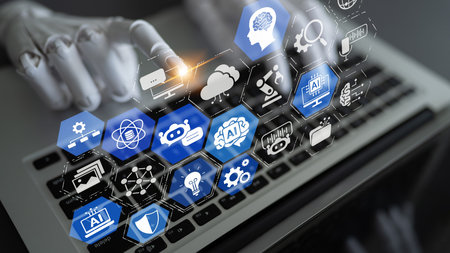 AI brain processor with LLM, big data, and generative models supports business with advanced prompt...