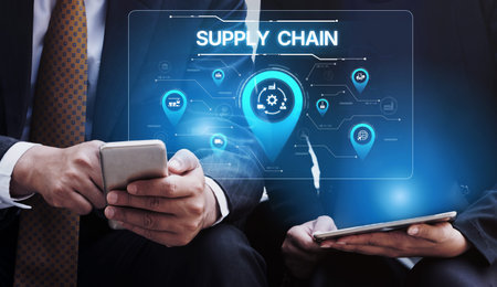 Supply chain processes with data-driven logistics, transportation, and distribution. enhances...