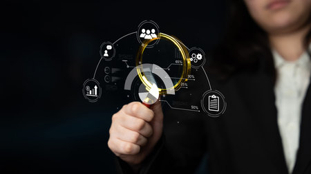 A project management dashboard displaying key performance indicators. The data visualization shows...
