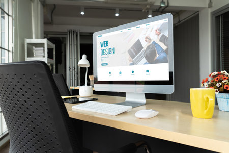 Website design software provide modish template for online retail business and e-commerce