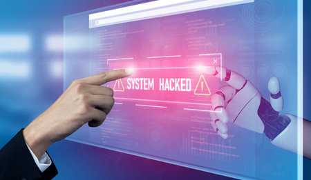 AI artificial intelligence protects systems from cyber threats through automated monitoring, smart...