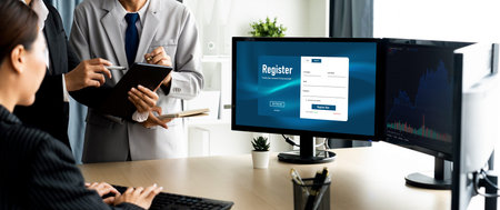 Online registration form for brisk form filling on the internet website