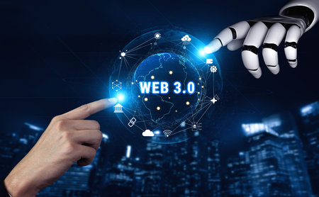 The role of AI in the interconnected global ecosystem of Web 3.0. A worldwide network connecting AI,...