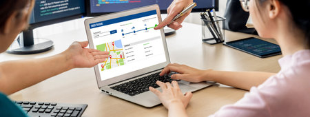 Delivery tracking system for e-commerce and brisk online business to timely goods transportation and...
