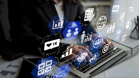 Concept of target group strategy optimizes digital marketing. This approach focuses on specific...